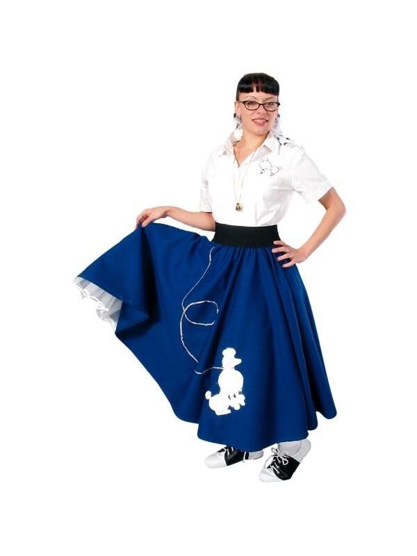 Adult 50's Long Poodle Skirt-COSTUMEISH