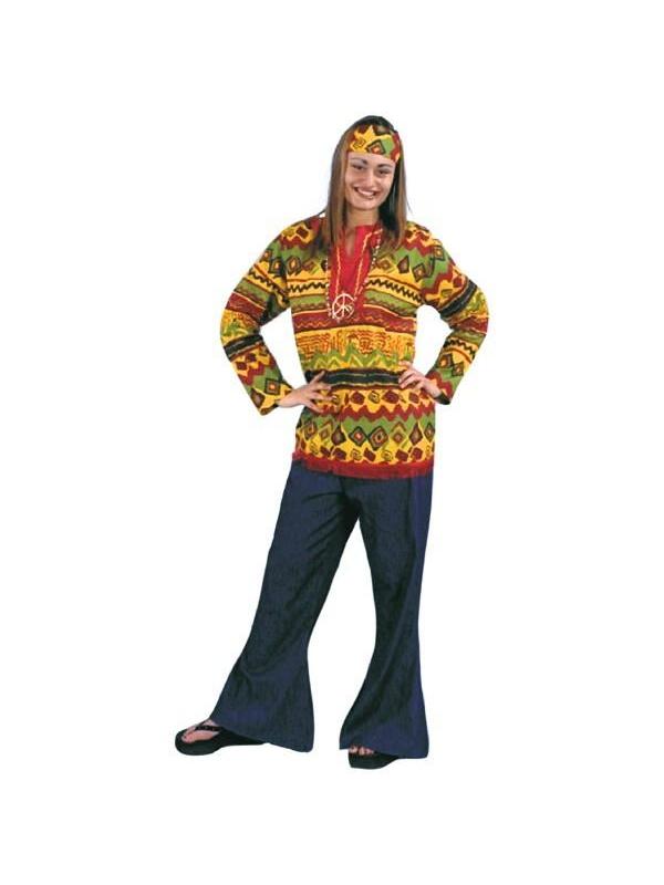 Adult Hippie Shirt Costume-COSTUMEISH