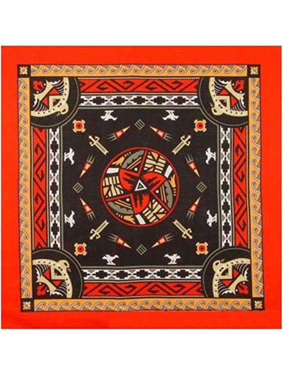 Aztec Bandanas Red W/ Dark Center-COSTUMEISH