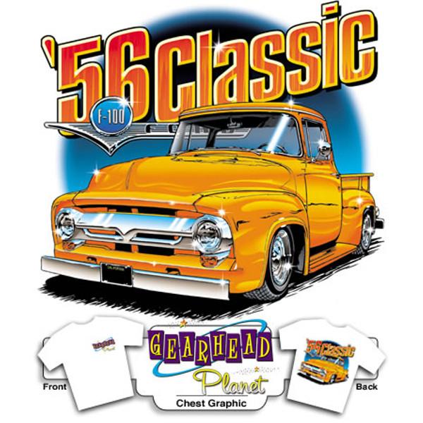 56 Ford Classic on White T-Shirt