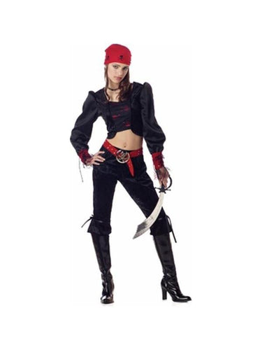 Teen Gothic Pirate Costume-COSTUMEISH