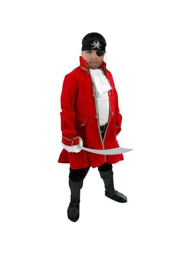Child's Velvet Pirate Captain Costume-COSTUMEISH