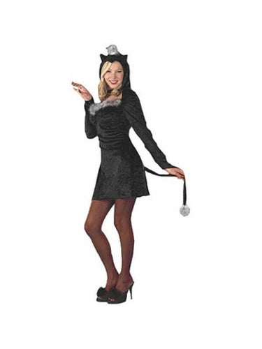 Adult Black Cat Dress Costume-COSTUMEISH