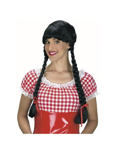 Adult Black Braided Wig-COSTUMEISH