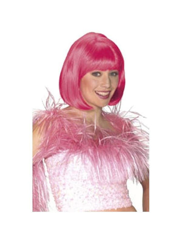 Adult Pink Short Bob Wig-COSTUMEISH