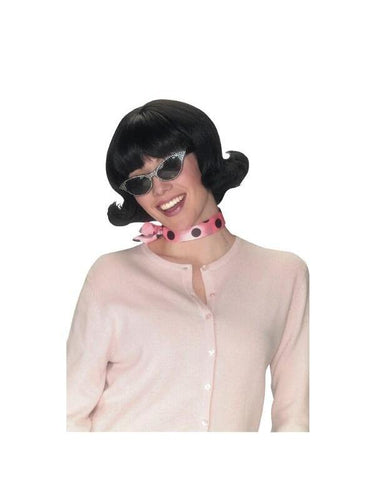 Adult Black Flip Wig-COSTUMEISH
