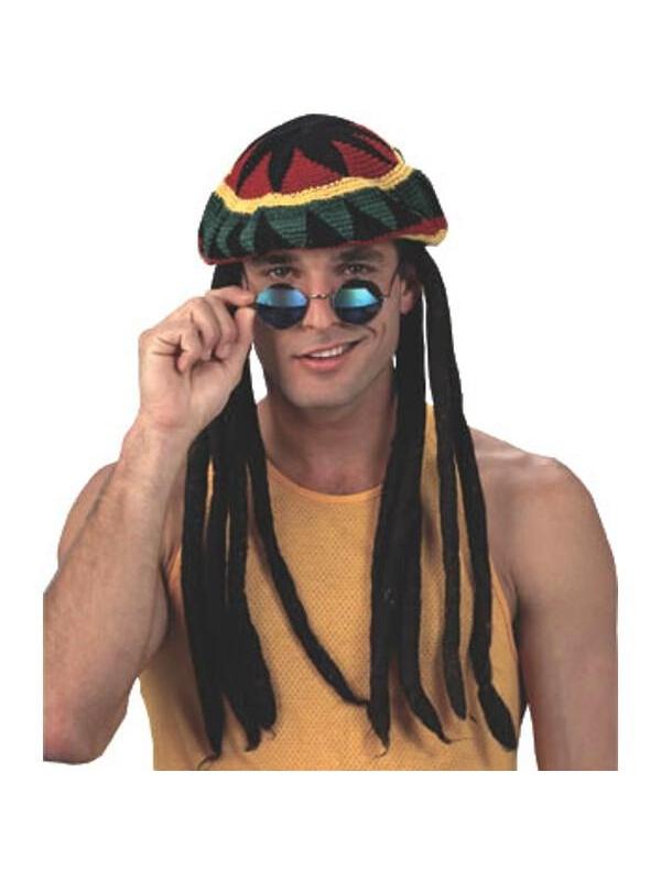 Adult Rasta Tam Hat Wig-COSTUMEISH