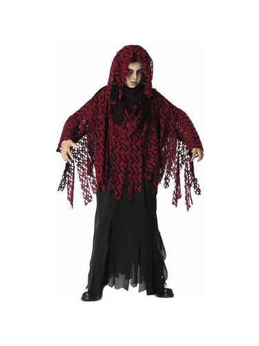 Child's Burgundy Graveyard Ghoul Costume-COSTUMEISH