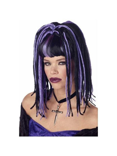 Black & Purple Demonika Wig-COSTUMEISH