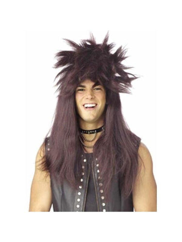 Brown Punk Mullet Wig-COSTUMEISH