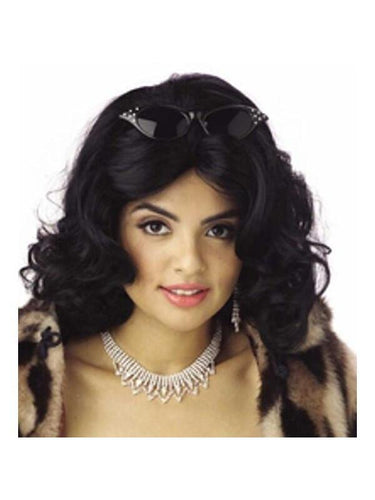 Jet Set Black Wig-COSTUMEISH