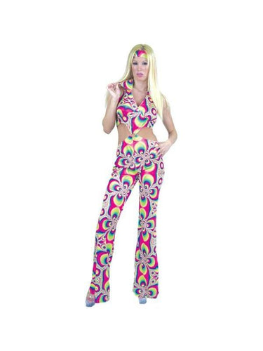 Adult Psychedelic Disco Girl Costume-COSTUMEISH