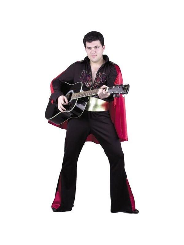 Adult Black Rock Star Costume-COSTUMEISH