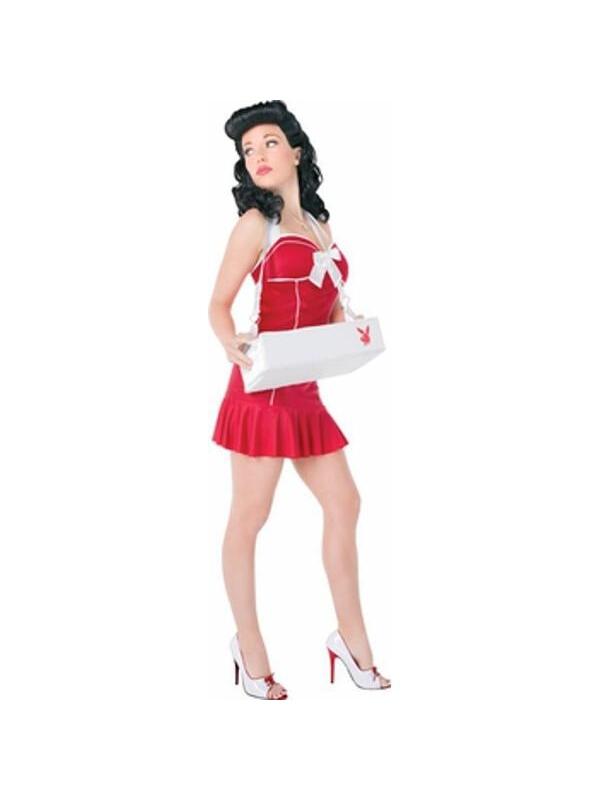 Adult Sexy Playboy Cigarette Girl Costume-COSTUMEISH