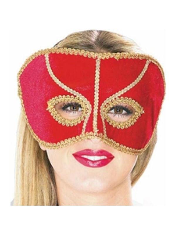 Crimson Scarlet Venetian Eyemask-COSTUMEISH