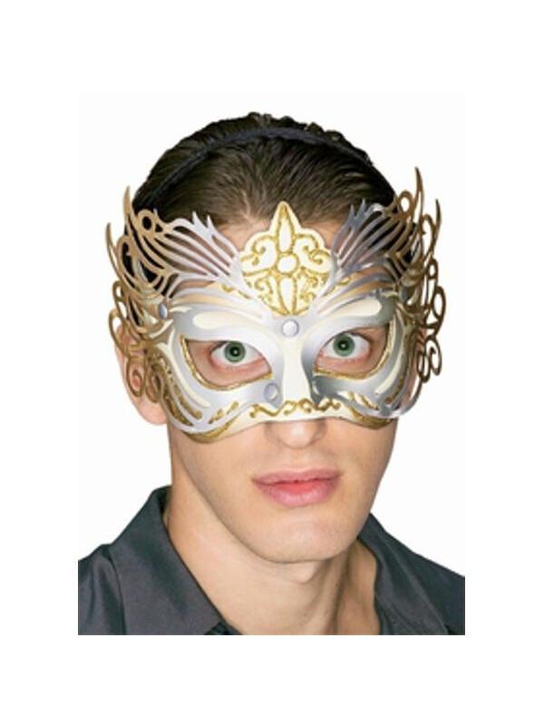 Gold Filigree Venetian Eyemask-COSTUMEISH