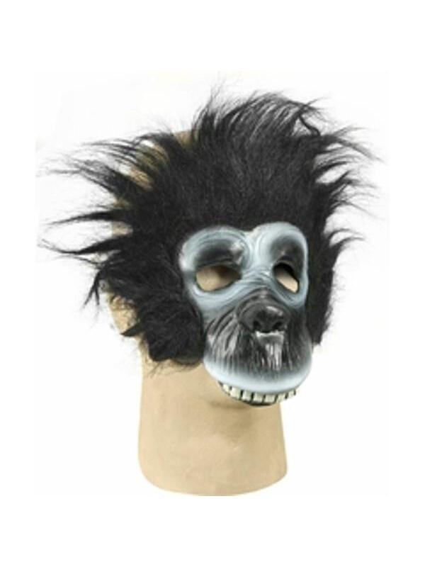 Plush Gorilla Costume Face Mask-COSTUMEISH