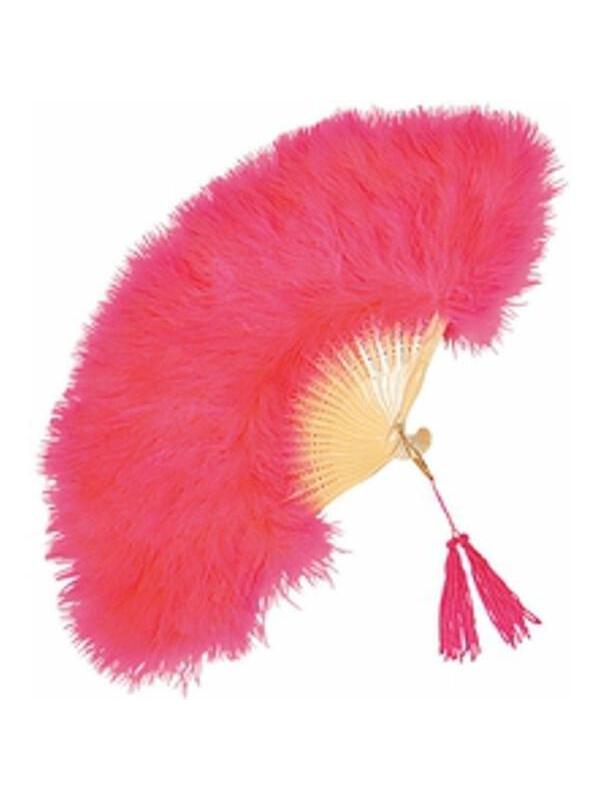 Pink Feathered Fan-COSTUMEISH