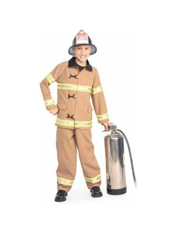 Childs Deluxe Fire Fighter Costume-COSTUMEISH