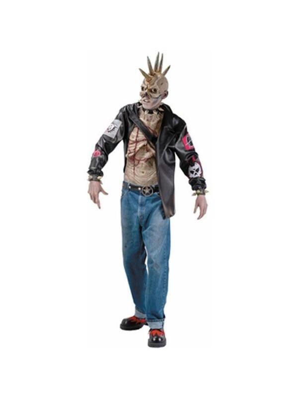 Adult Punk Zombie Costume-COSTUMEISH