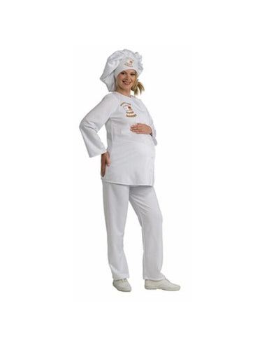 Adult Bun In The Oven Baker Marternity Costume-COSTUMEISH
