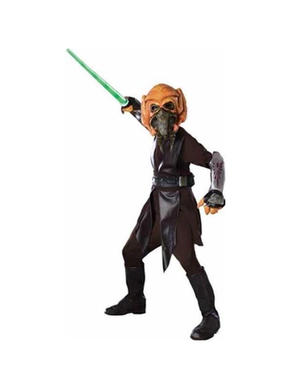 Childs Clone Wars Deluxe Child Plo Koon Costume-COSTUMEISH