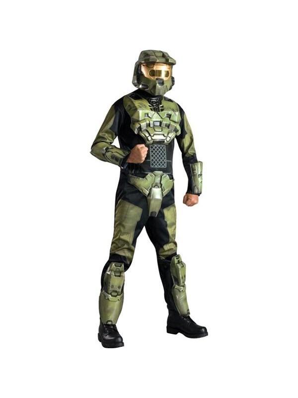 Adult Deluxe Halo Masterchief Spartan Costume-COSTUMEISH