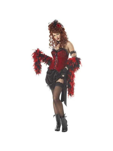 Adult Saloon Girl Costume-COSTUMEISH