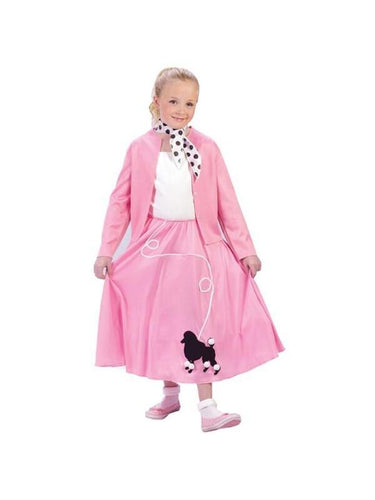 Childs Grease Poodle Skirt And Sweater Costume-COSTUMEISH