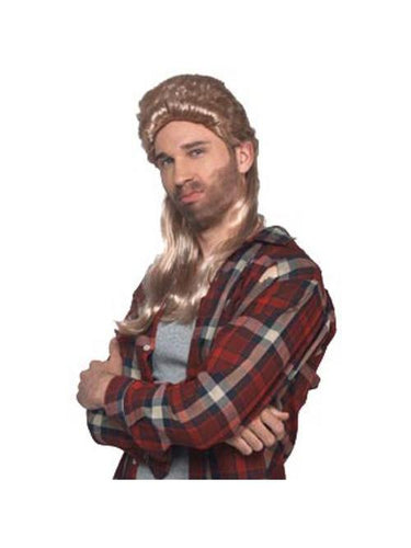 Blonde 80s Mullet Wig-COSTUMEISH