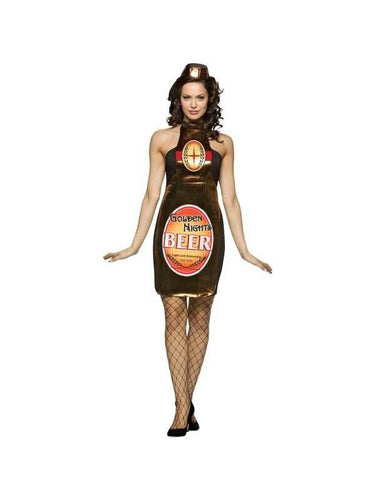 Adult Sexy Beer Bottle Costume-COSTUMEISH