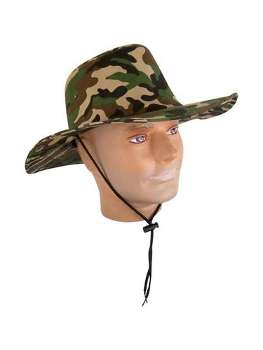 Adult Camo Bush Hat-COSTUMEISH