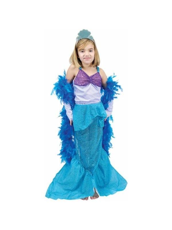 Child's Blue Mermaid Princess Costume-COSTUMEISH