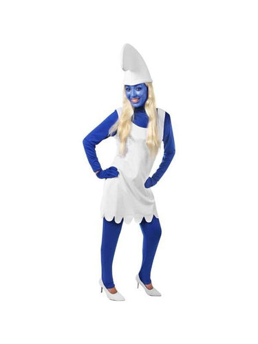 Adult Women's Blue Troll Costume-COSTUMEISH