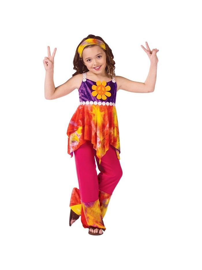 Child Tie Dye Hippie Costume-COSTUMEISH