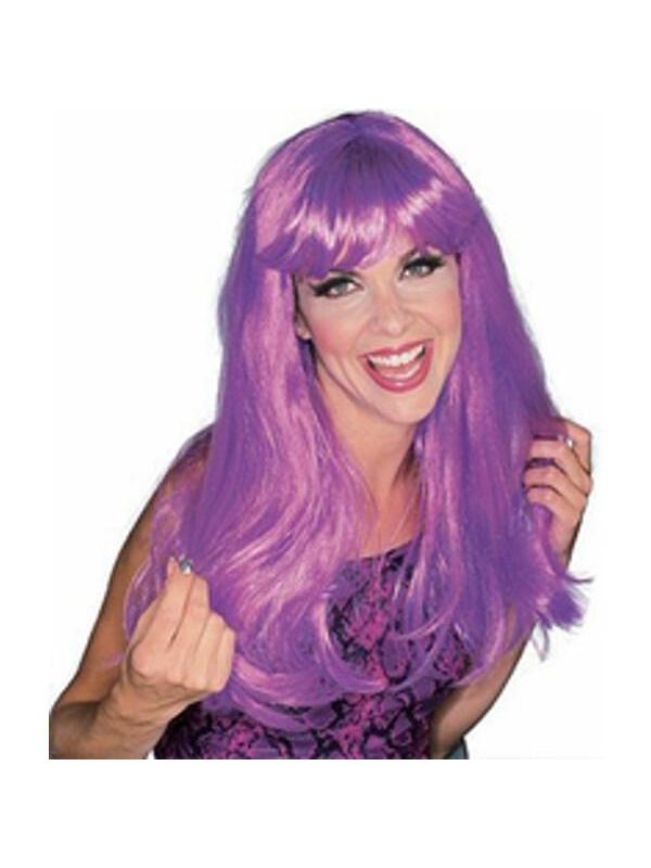 Magenta Glamour Wig-COSTUMEISH