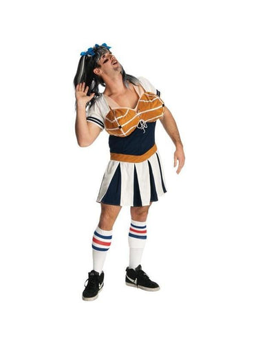 Adult Men's Funny Basketball Cheerleader Costume-COSTUMEISH