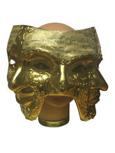 Load image into Gallery viewer, Gold Venetian Triple Face Mask-COSTUMEISH
