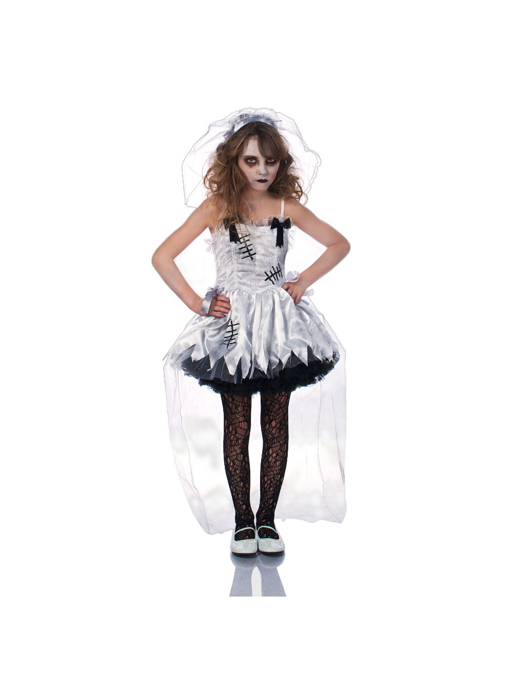 Girl's Zombie Wedding Costume-COSTUMEISH