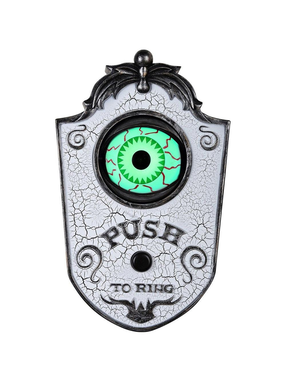 Animated Eyeball Doorbell Halloween Decoration-COSTUMEISH