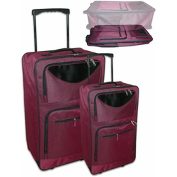 Flat Folding Luggage Set