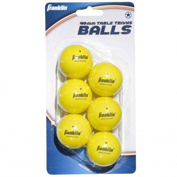 40mm Neon Table Tennis Balls 6 Pack